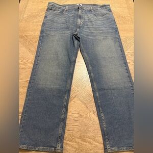Denizen From Levis 285 Relaxed Jeans Mens Blue Wash Straight Leg 42x30